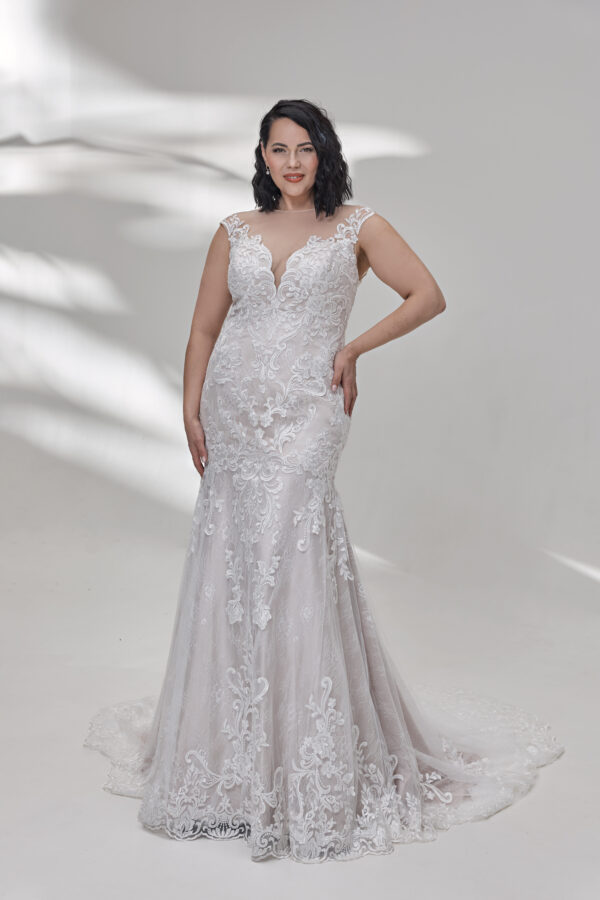 Molly Monroe by Lohrengel Kollektion 2025 Curvy Brautkleid LB524 1 Plus Size Brautkleid Angelex Princess Hochzeitshaus Brautmode Singen