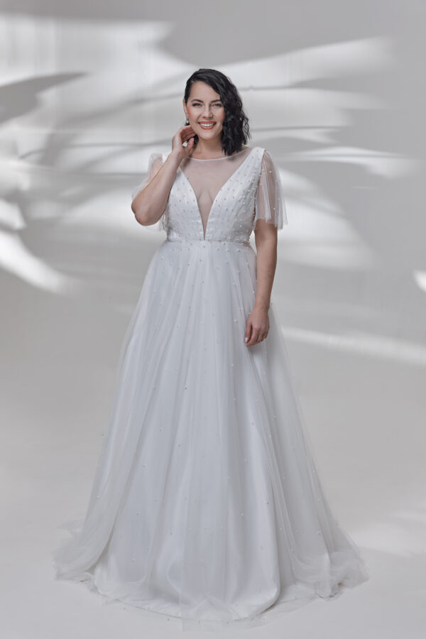 Molly Monroe by Lohrengel Kollektion 2025 Curvy Brautkleid LB531 1 Plus Size Brautkleid Angelex Princess Hochzeitshaus Brautmode Singen