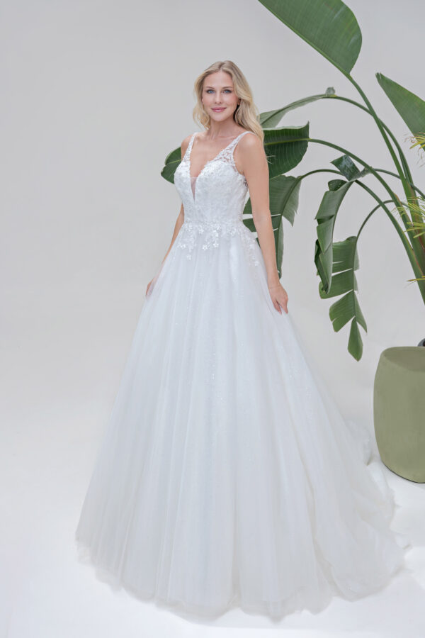 Amera Vera Kollektion 2025 Brautkleid B2535 (1) Angelex Princess Hochzeitshaus Brautmode Singen